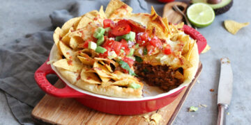 Chili con Carne Tortilla Pie | Bake to the roots