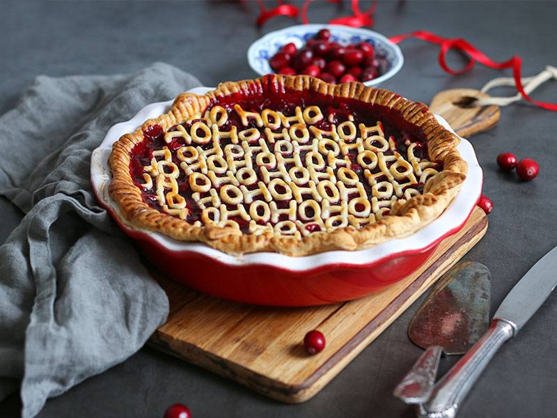 Cherry Cranberry Mulled Wine Pie | Bake to the roots