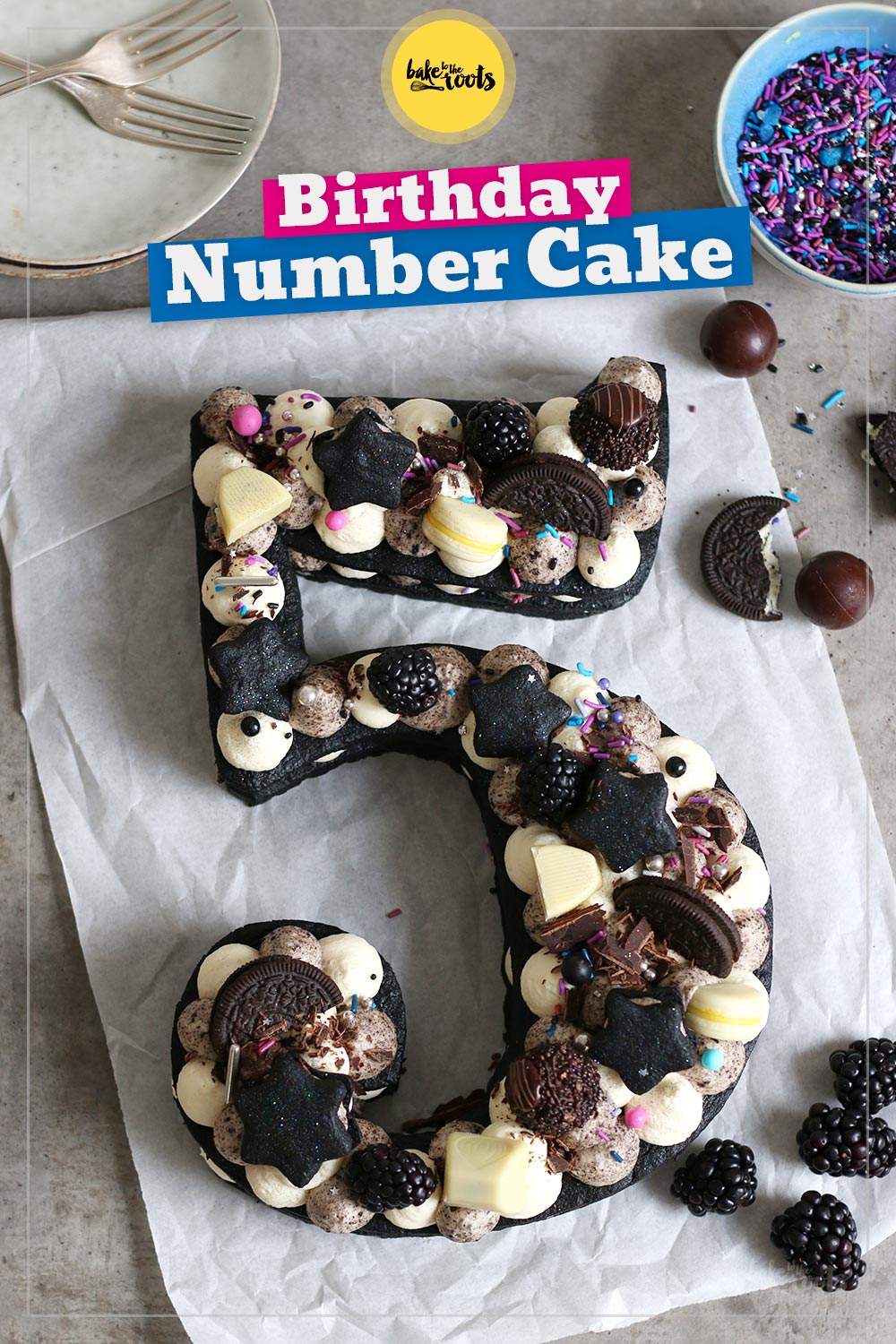 Birthday Number Cake | Bake to the roots