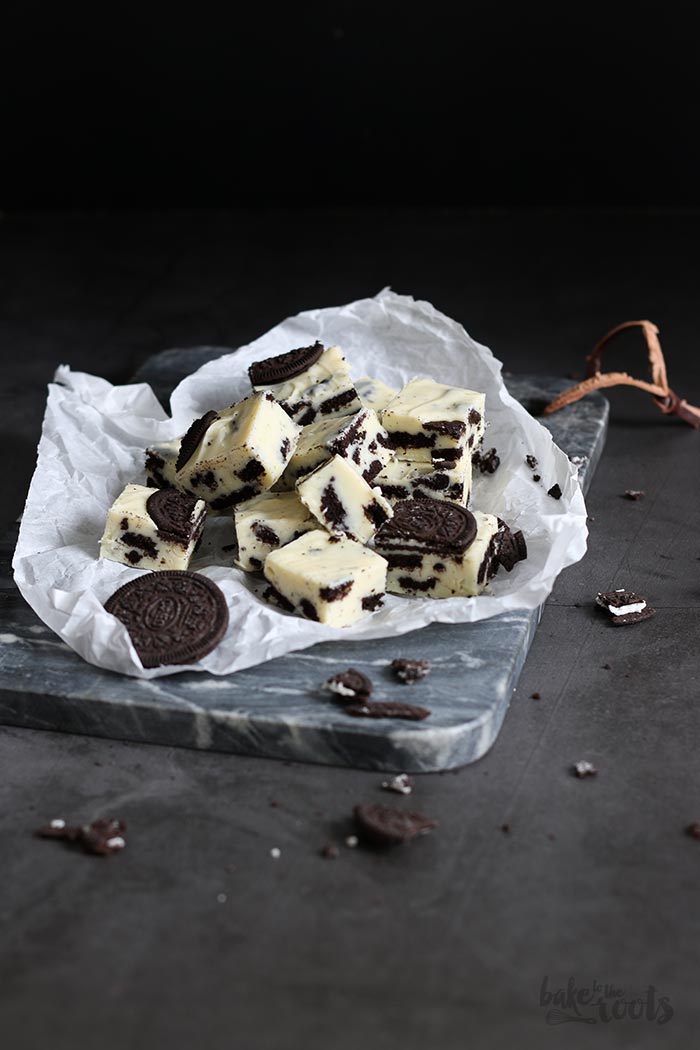 Cookies 'n' Cream White Chocolate Fudge | Bake to the roots