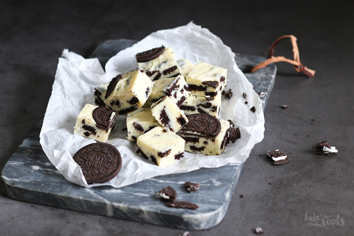 Cookies 'n' Cream White Chocolate Fudge | Bake to the roots