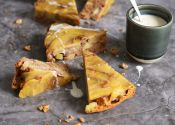 Upside Down Apfelkuchen (Zuckerfrei) | Bake to the roots