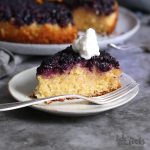 Blueberry Polenta Upside Down Cake | Bake to the roots