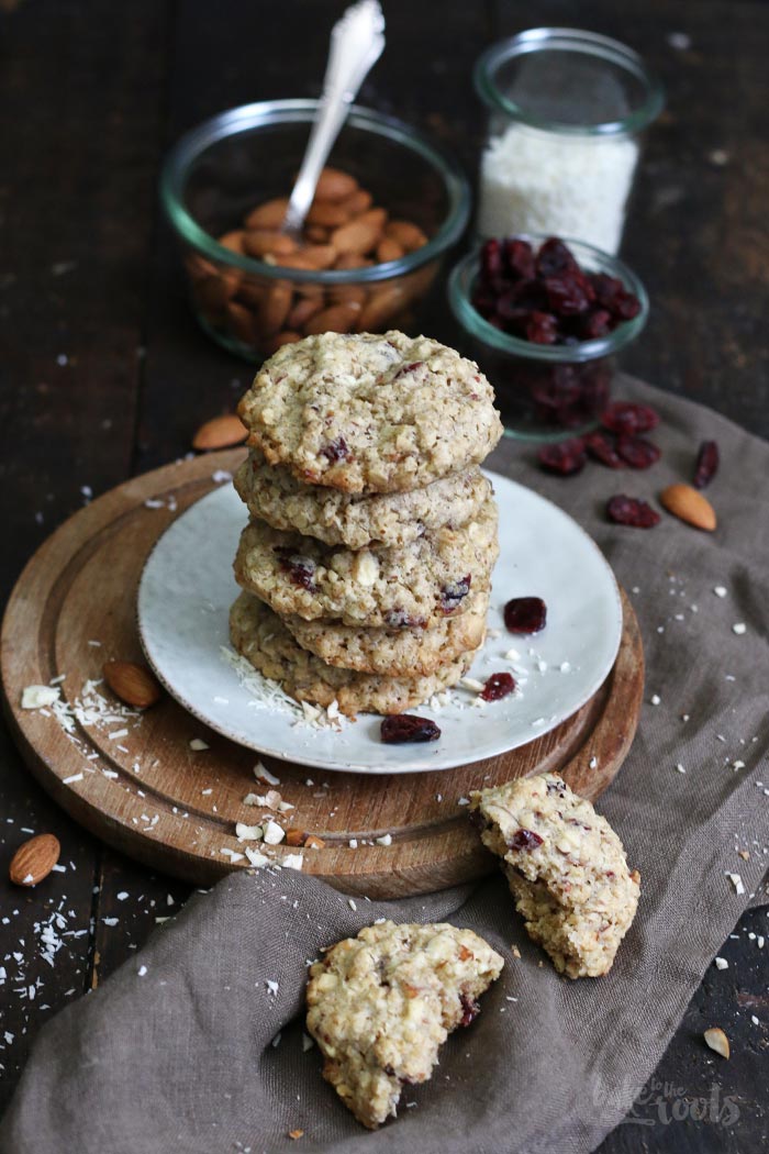 Cranberry Nut Oatmeal Cookies | Bake to the roots