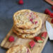 Rhubarb Raspberry Cookies | Bake to the roots