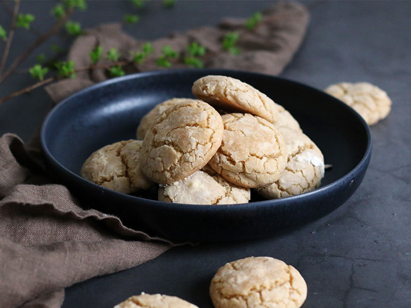 Cinnamon Crinkle Cookies | Bake to the roots