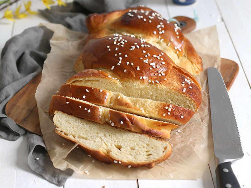 Braided Loaf with Coconut Pudding Filling | Bake to the roots