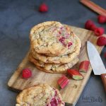 Rhubarb Raspberry Cookies | Bake to the roots