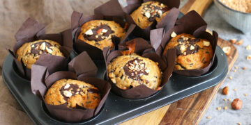 Banana Chocolate Muffins | Bake to the roots