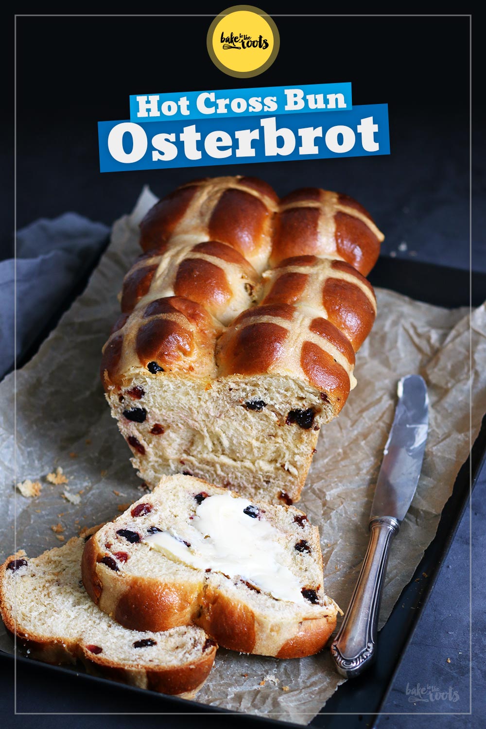 Hot Cross Bun Osterbrot | Bake to the roots