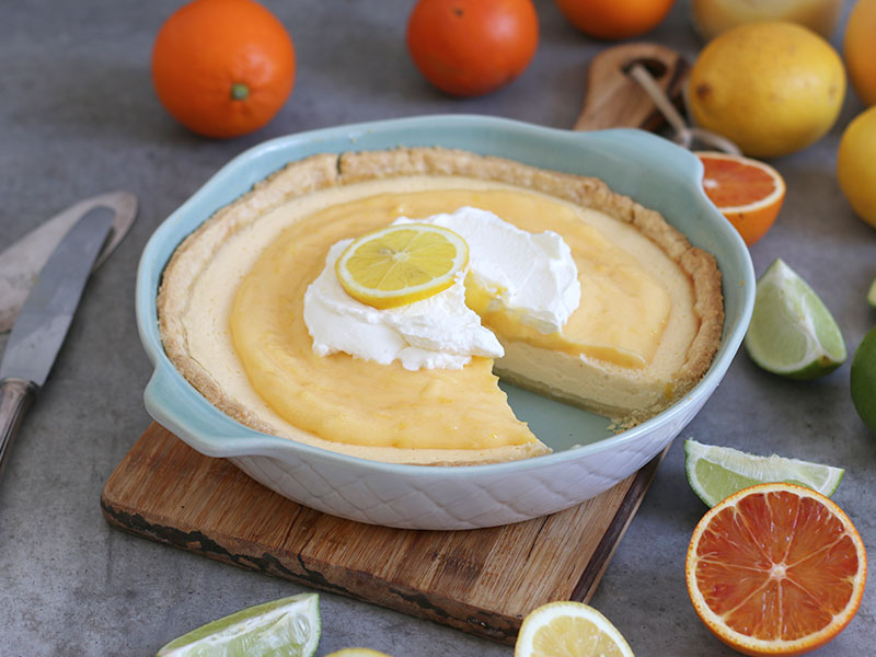 Lemon Cheesecake Pie | Bake to the roots