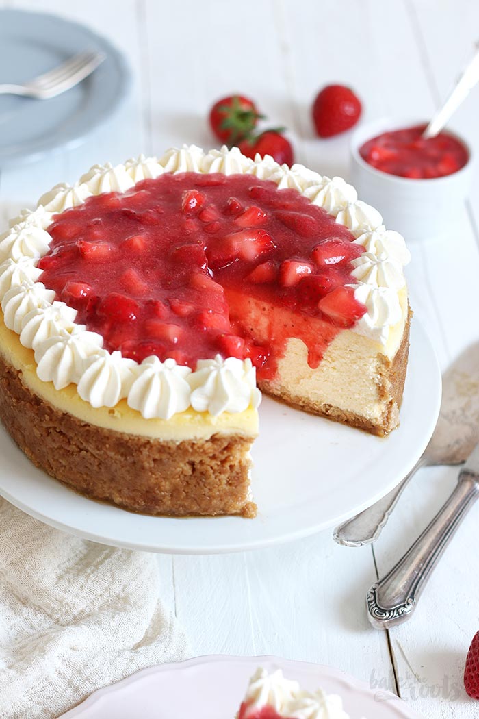 American Cheesecake mit Erdbeeren – Käsekuchen Deluxe!