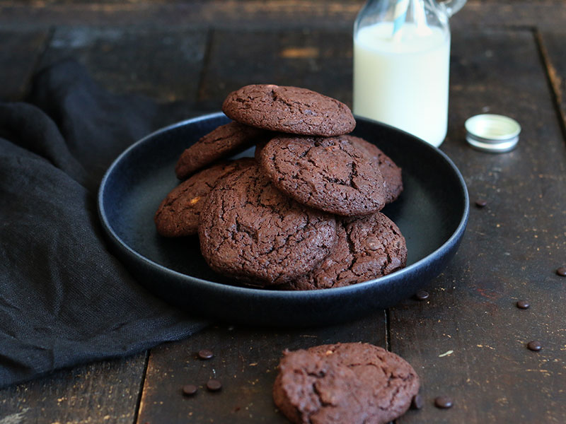 Sour Cream Chocolate Cookies | Bake to the roots