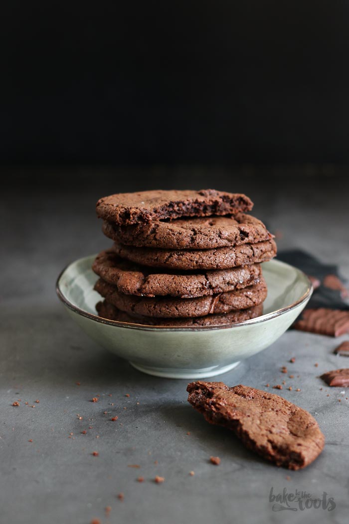 Double Chocolate After Eight Cookies | Bake to the roots