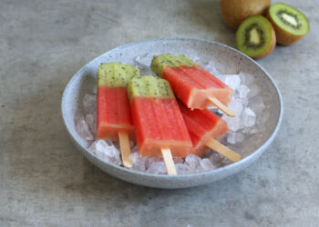 Watermelon Kiwi Popsicles | Bake to the roots