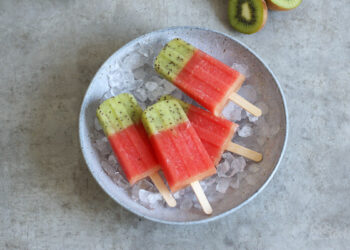 Watermelon Kiwi Popsicles | Bake to the roots