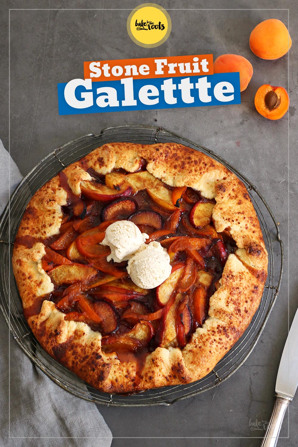 Galette with Apricot, Plum and Nectarine | Bake to the roots