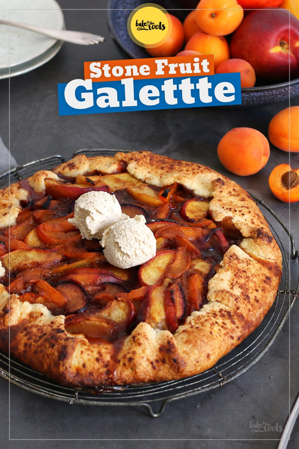 Galette with Apricot, Plum and Nectarine | Bake to the roots