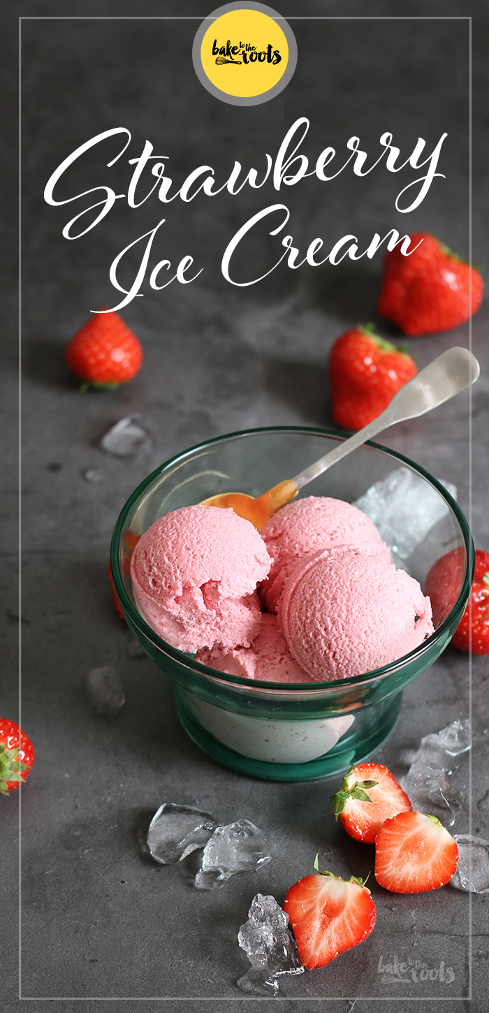 Strawberry Ice Cream | Bake to the roots