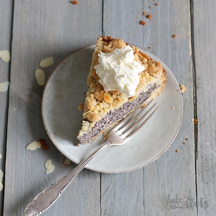 Classic German Poppy Seed Streusel Cake Bake to the roots