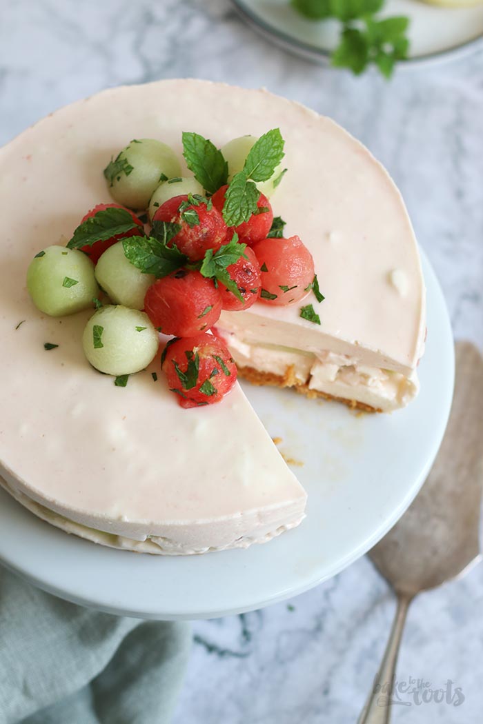 No-Bake Melon Cheesecake | Bake to the roots
