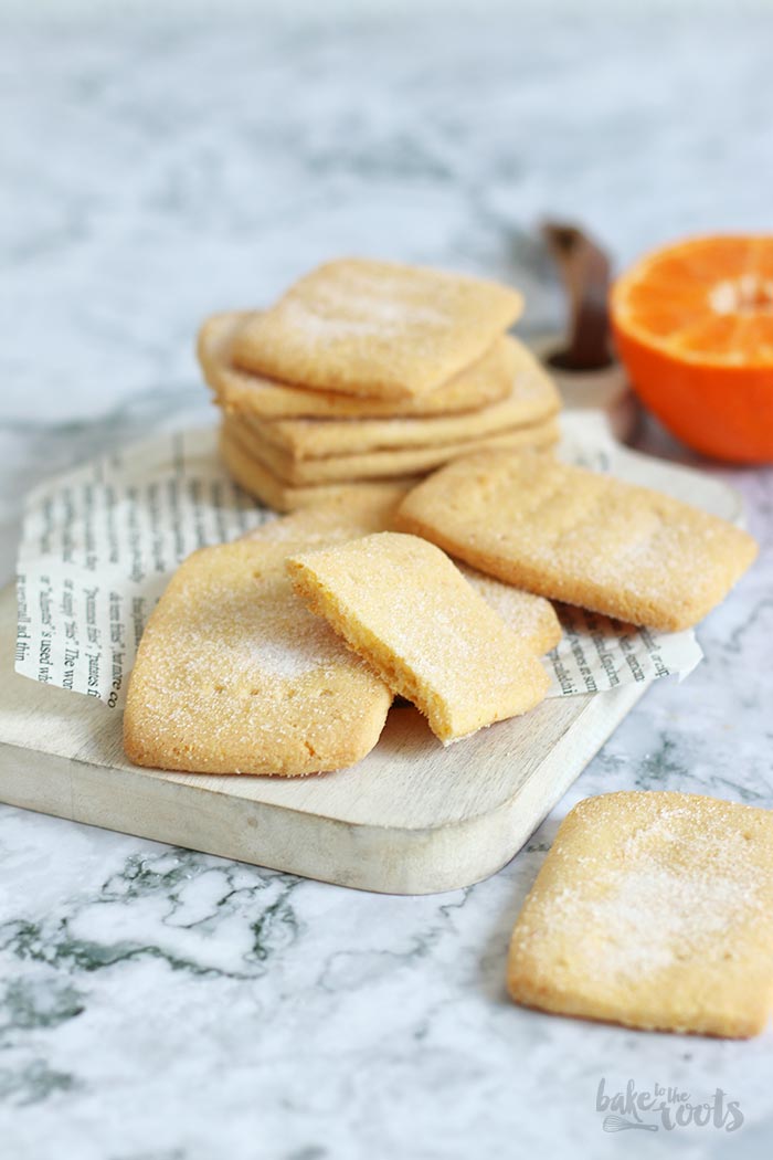 Mandarin Orange Polenta Biscuits | Bake to the roots