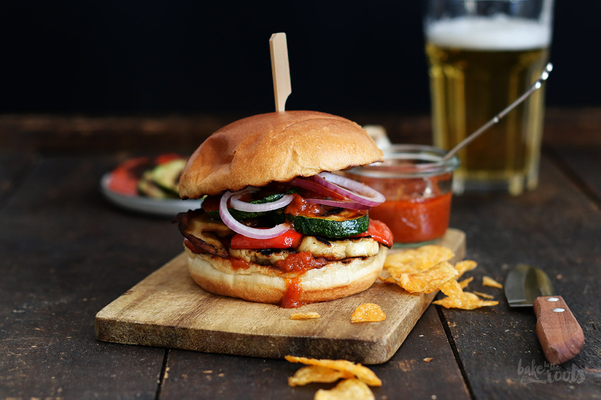 Halloumi Gemüse Burger | Bake to the roots