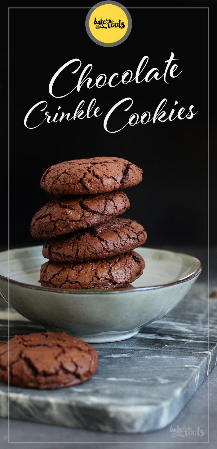 Chocolate Crinkle Cookies | Bake to the roots