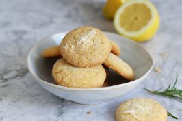 Lemon & Rosemary Cookies | Bake to the roots
