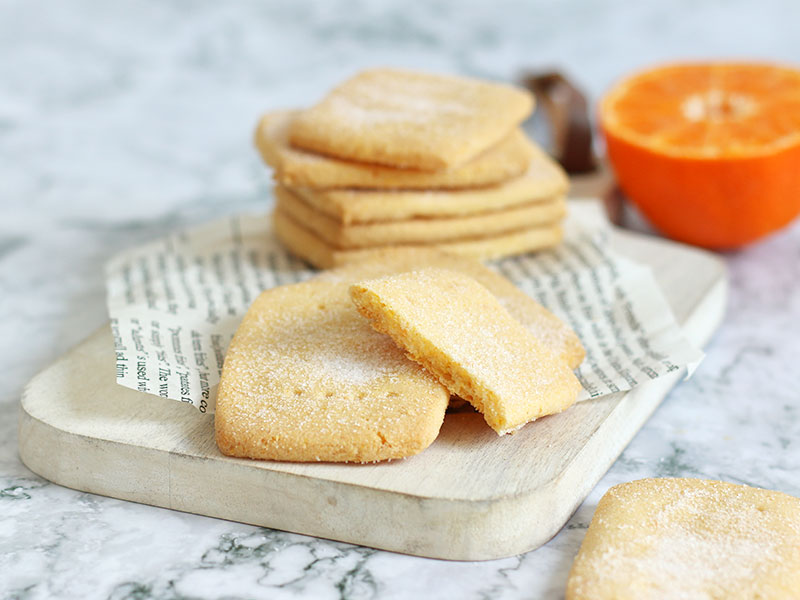 Mandarin Orange Polenta Biscuits | Bake to the roots