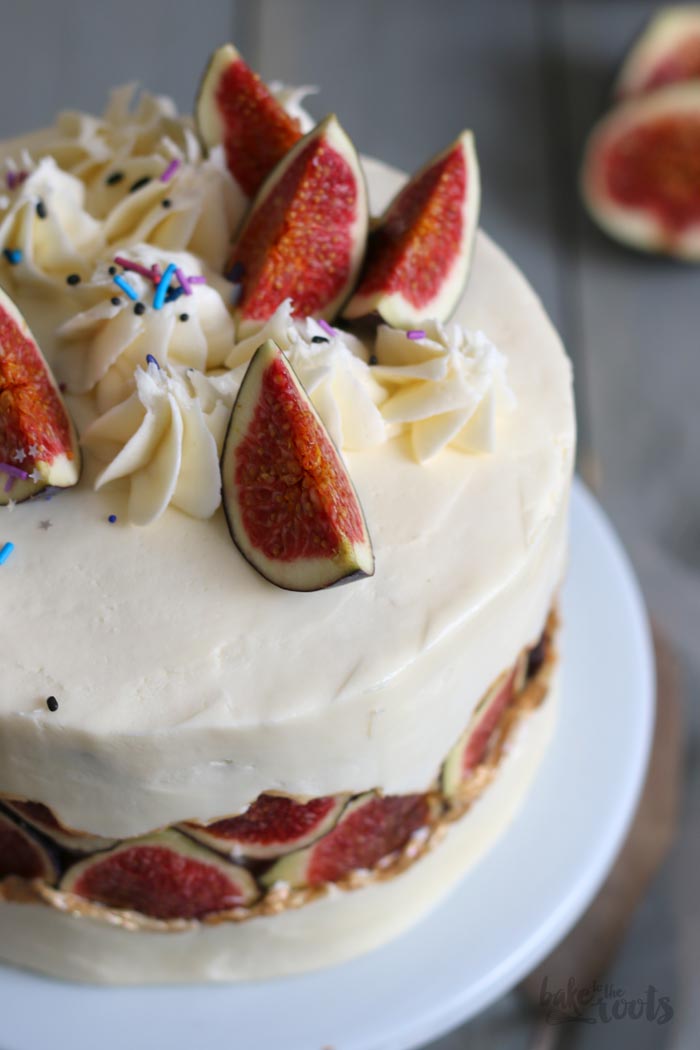 Honey Fig Fault Line Cake | Bake to the roots
