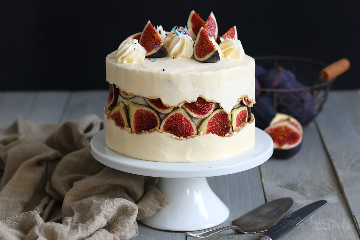 Honey Fig Fault Line Cake | Bake to the roots