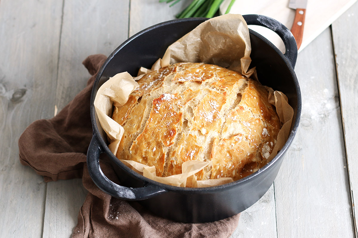 Dark Beer No-Knead Bread | Bake to the roots