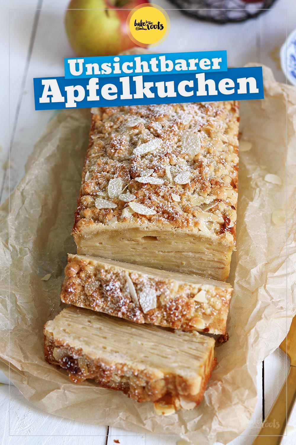 Unsichbarer Apfelkuchen | Bake to the roots