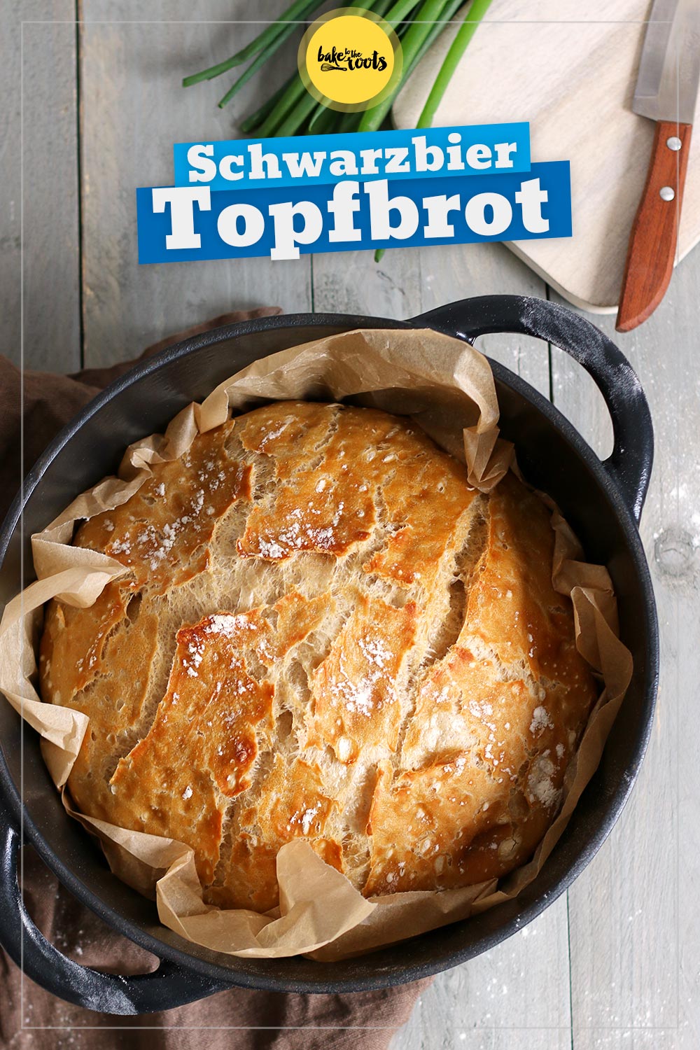No-Knead Brot mit Schwarzbier | Bake to the roots