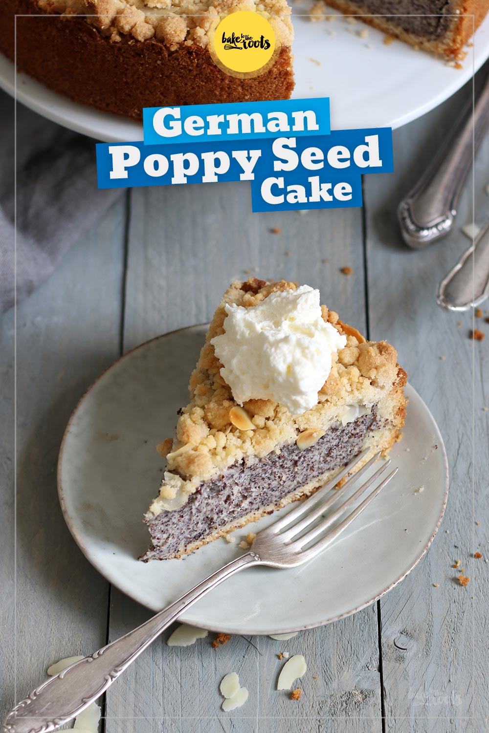 Classic German Poppy Seed Streusel Cake | Bake to the roots