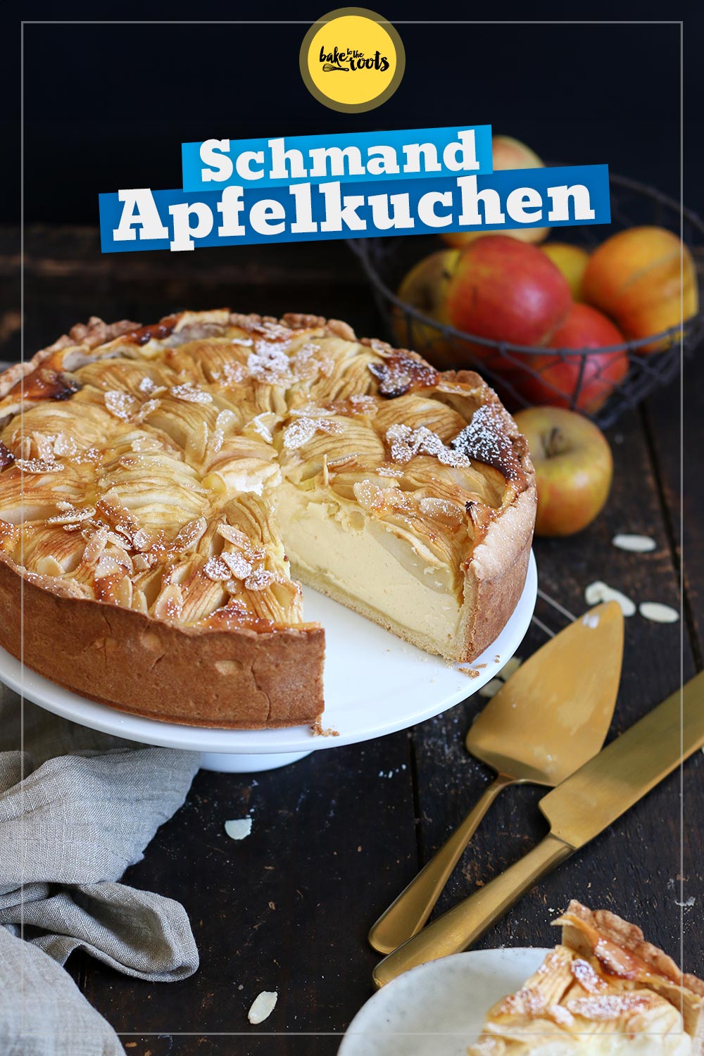 Apfel Schmand Kuchen | Bake to the roots