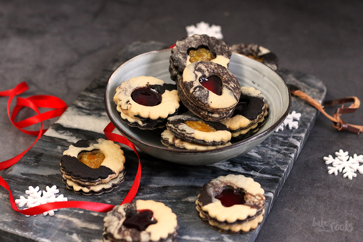 Einfache Marmor Spitzbuben | Bake to the roots