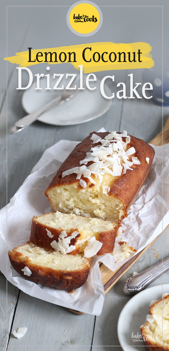 Sugar-Free Lemon Coconut Drizzle Cake | Bake to the roots