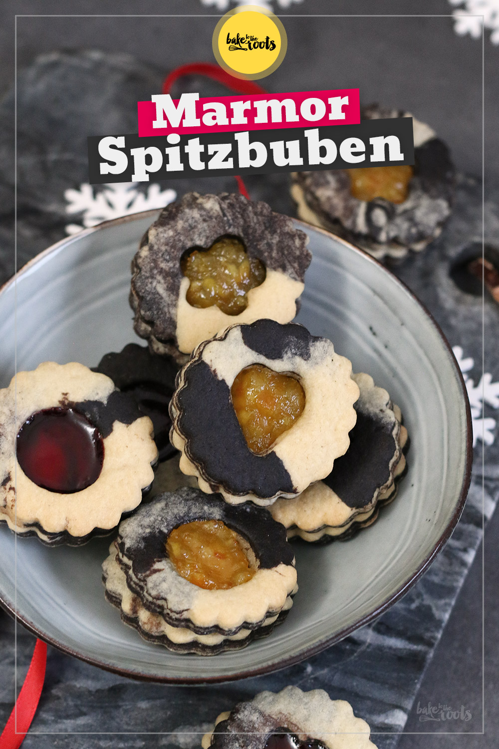 Einfache Marmor Spitzbuben | Bake to the roots