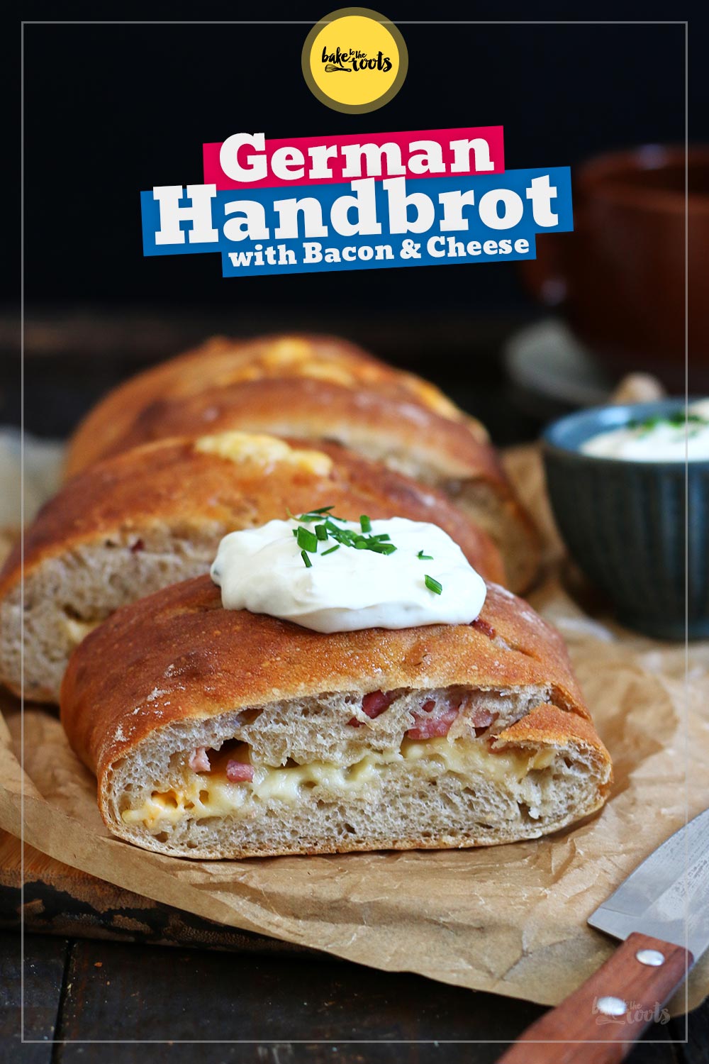 German »Handbrot« with Bacon & Cheese | Bake to the roots
