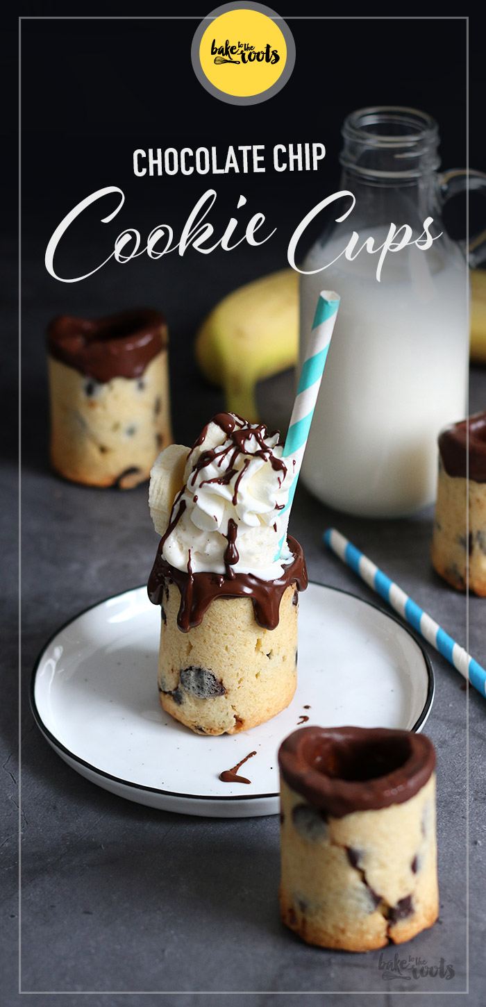 Chocolate Chip Cookie Cups | Bake to the roots