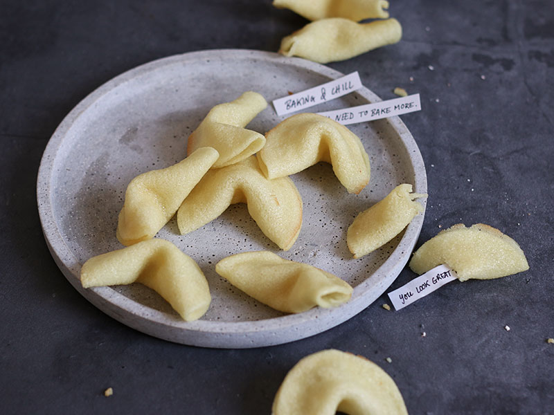 Homemade Fortune Cookies | Bake to the roots
