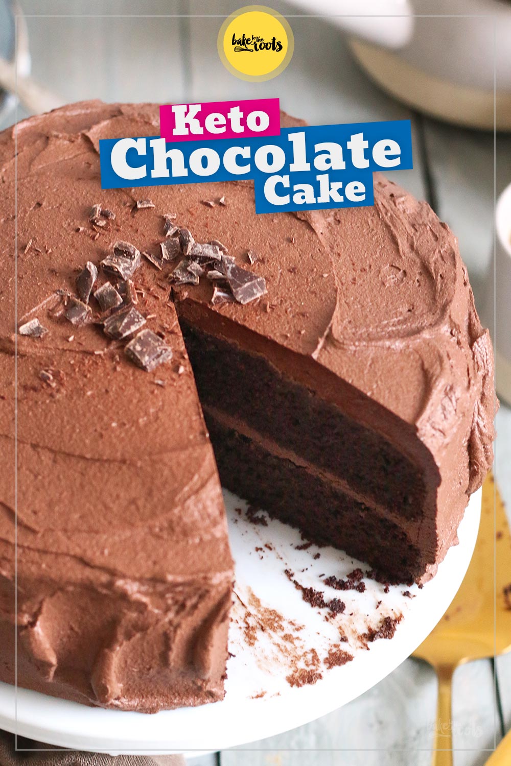Keto Chocolate Cake (sugar-free & low-carb) | Bake to the roots