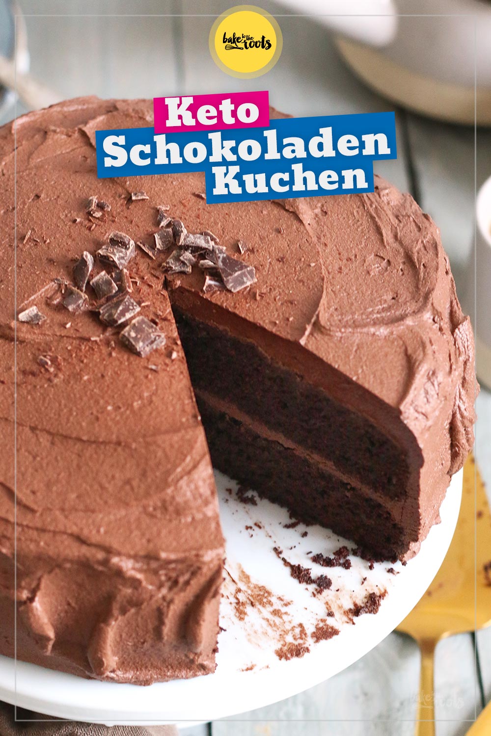 Keto Schokoladenkuchen (zuckerfrei & low-carb) | Bake to the roots