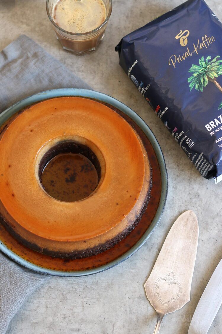 Chocolate Coffee Flan Cake | Bake to the roots