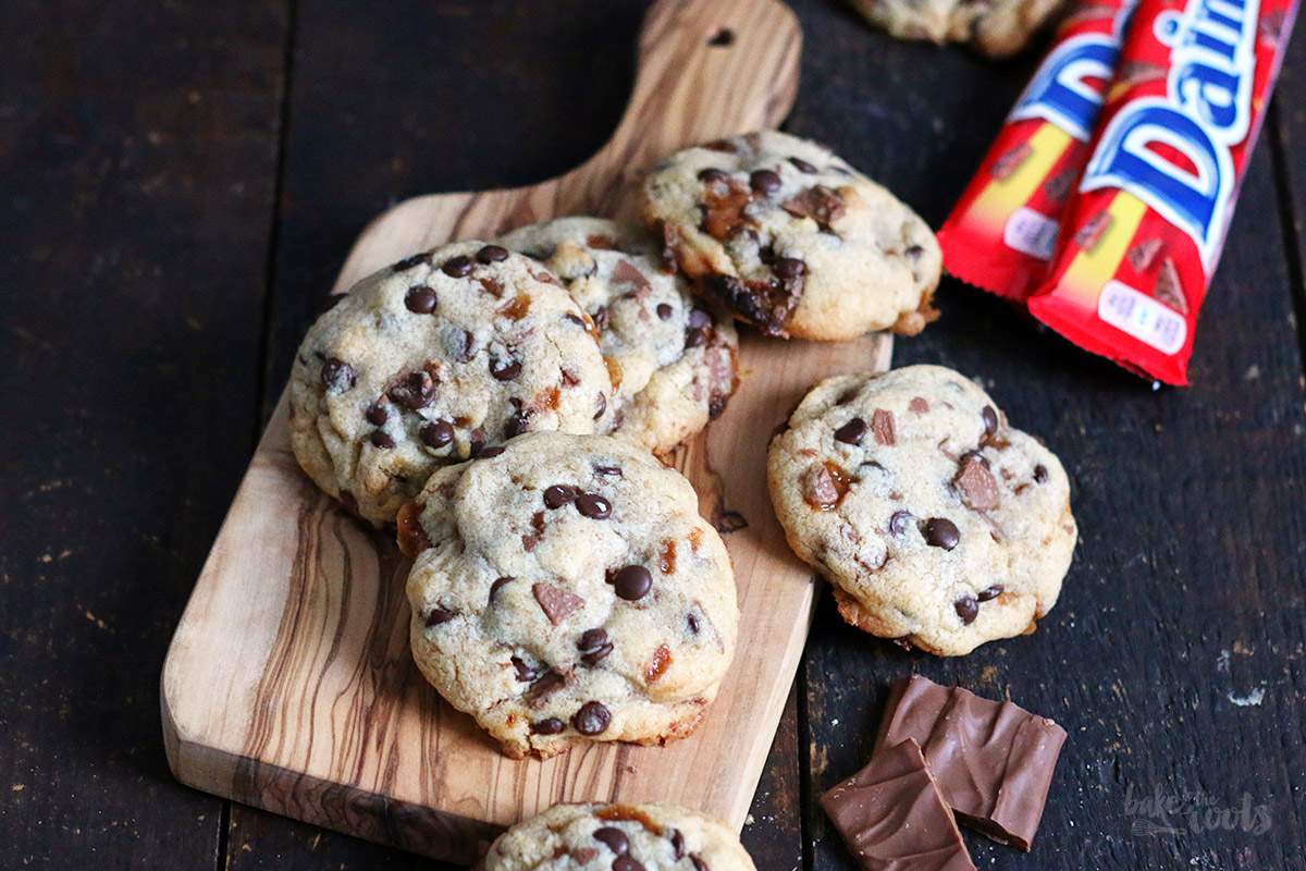 Browned Butter Daim Cookies | Bake to the roots