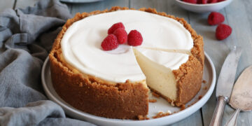 Rustic Cheesecake with Sour Cream Topping | Bake to the roots