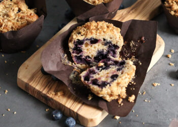 Blueberry Streusel Muffins | Bake to the roots