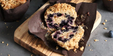 Blueberry Streusel Muffins | Bake to the roots